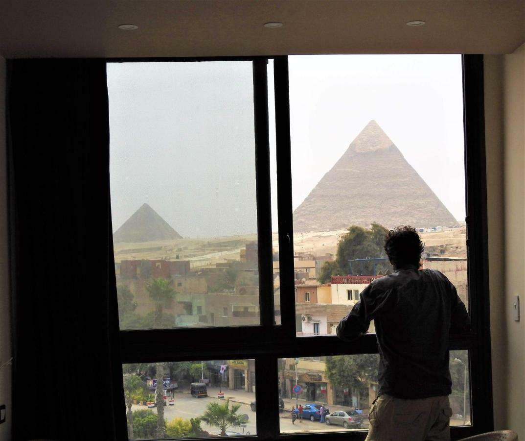 Happy days Pyramids Inn Kafrat al Jabal Bagian luar foto